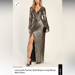 Lulus Love Lasts forever sequin dress.